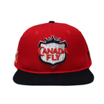 Red / Black Canada Fly Snapback  ( 150th Canada Edition )