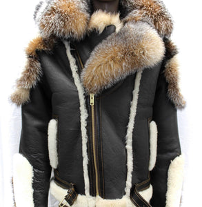 Mens Fur Shearling Jacket